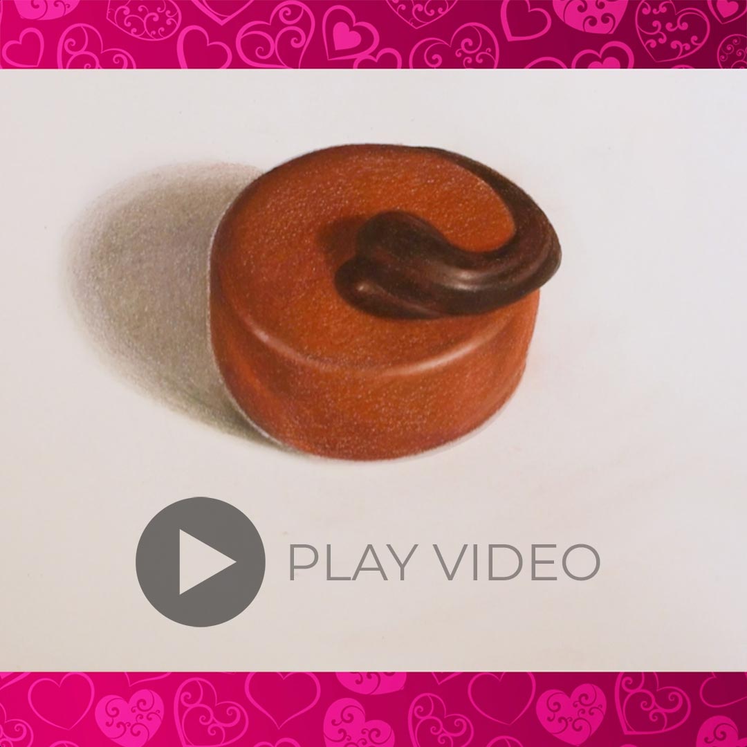 Valentine Chocolate Swirl Valentine's Day Instagram post